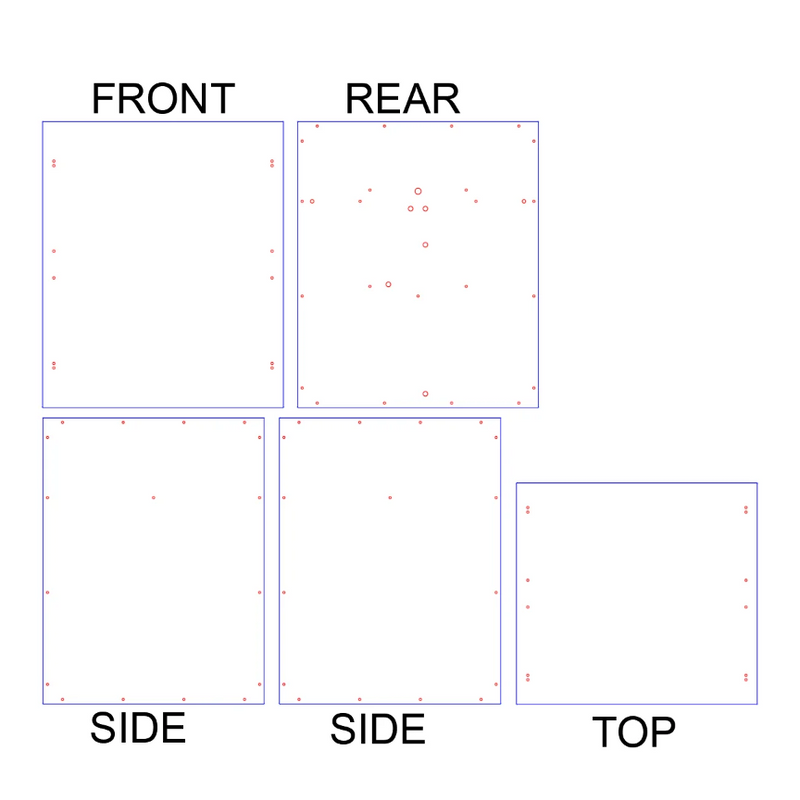Ratrig V-Core 4 3D Drucker Gehäuse Panel Kits
