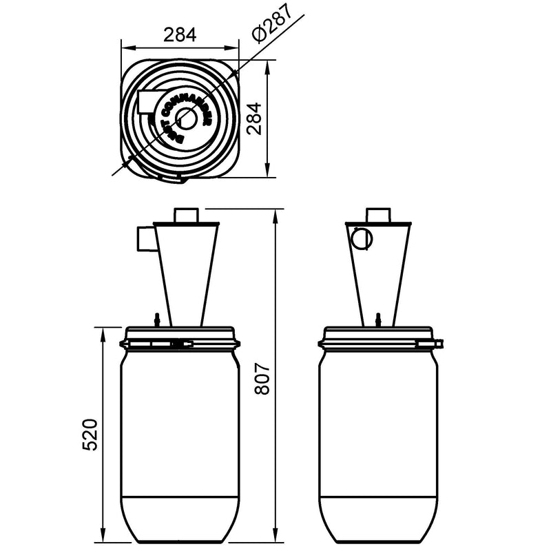 P30 – 30 Liter Einsteiger Zyklonfilter Set