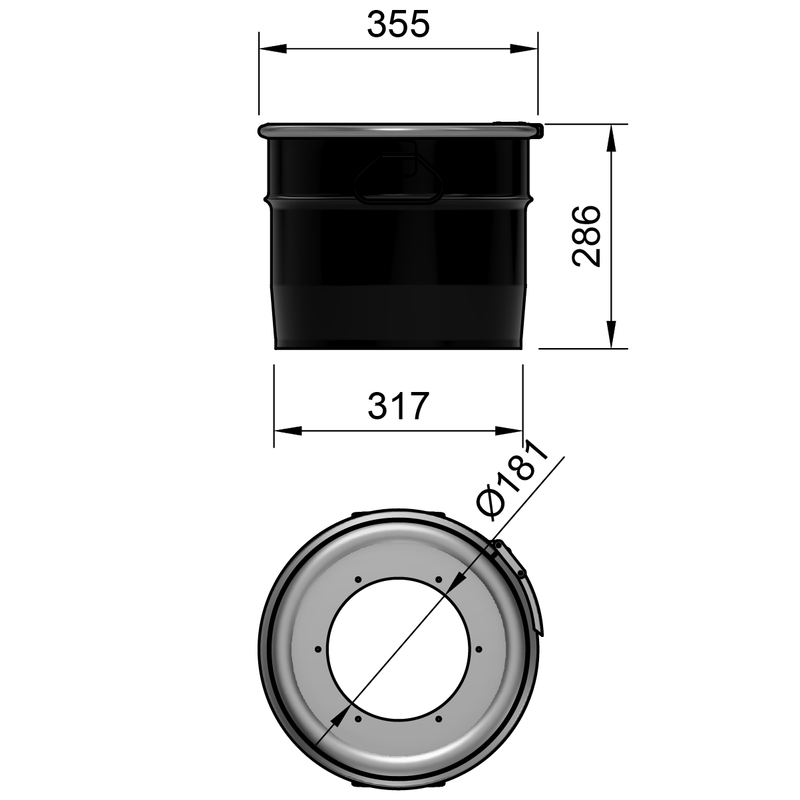 18LS – 18 Liter Stahlfass