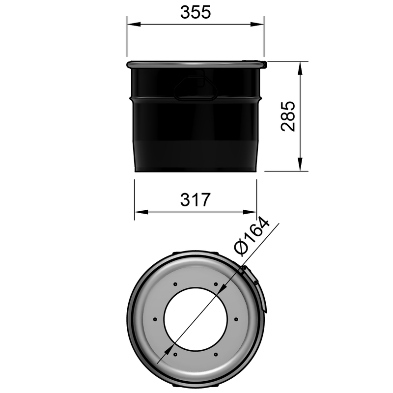 18LS – 18 Liter Stahlfass