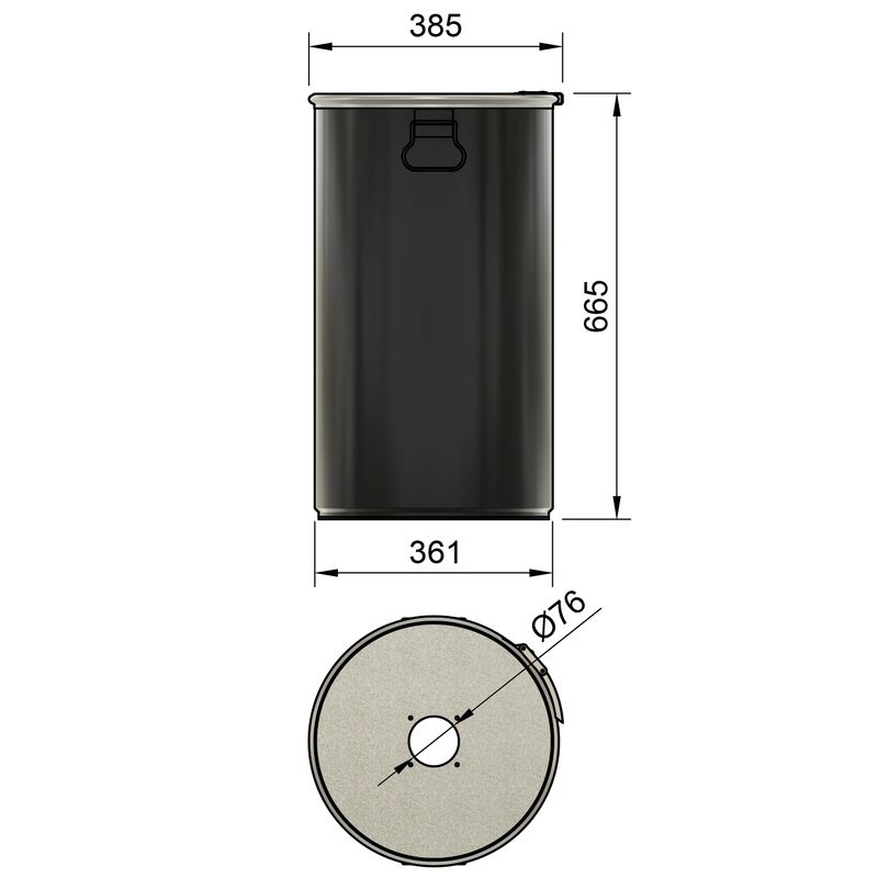 60LS – 60 Liter Stahlfass