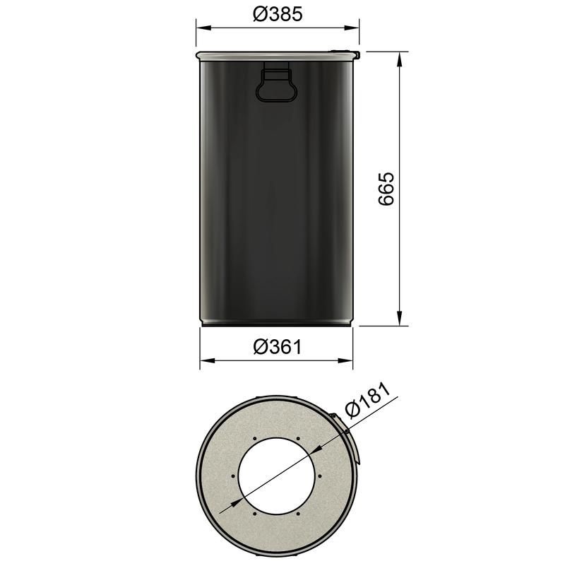 60LS – 60 Liter Stahlfass
