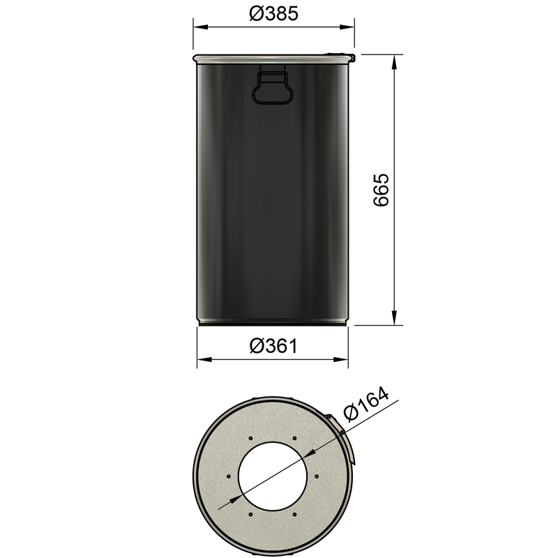 60LS – 60 Liter Stahlfass