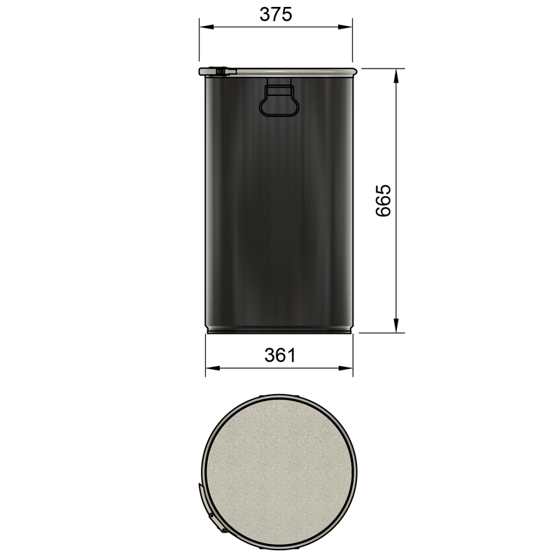 60LS – 60 Liter Stahlfass