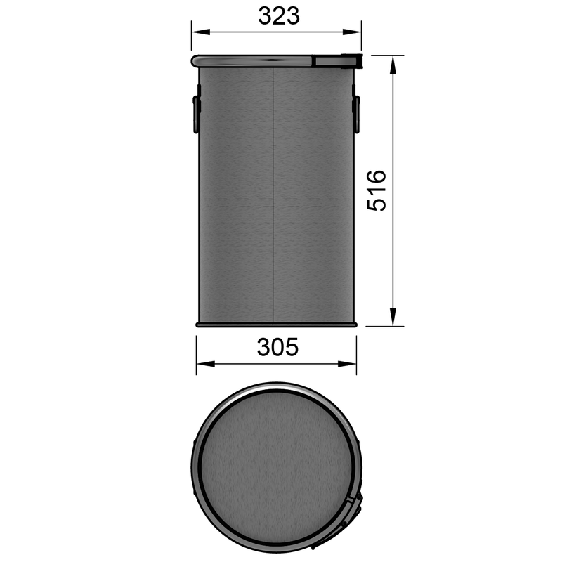 30LSST – 30 Liter Edelstahltrommel